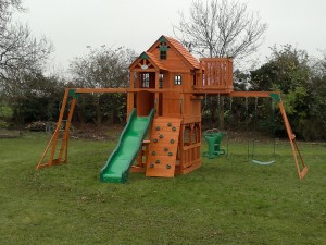 Selwood Skyfort Cedar Wood Climbing Frame