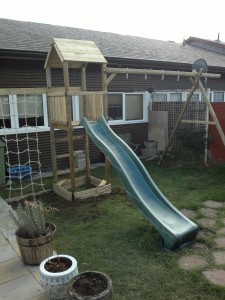 Action Arundel Tower and Swing Climbing Frame Installer Built