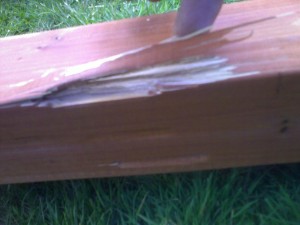 Damage Into the Main Support Leg of Climbing Frame Delivery Climbing Frame Installer