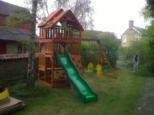 Selwood Highlander Ceder Climbing Frame and Playset