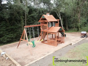 The Palisade Cedar Wood Climbing Frame