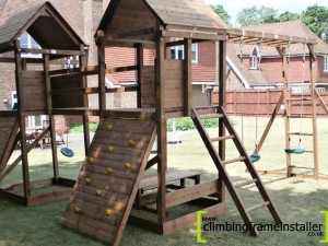 Dunster House MegaFort Climbing Frame  Climbing Frame Erection Team