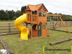 The Costco Cedar Summit Climbing Frame