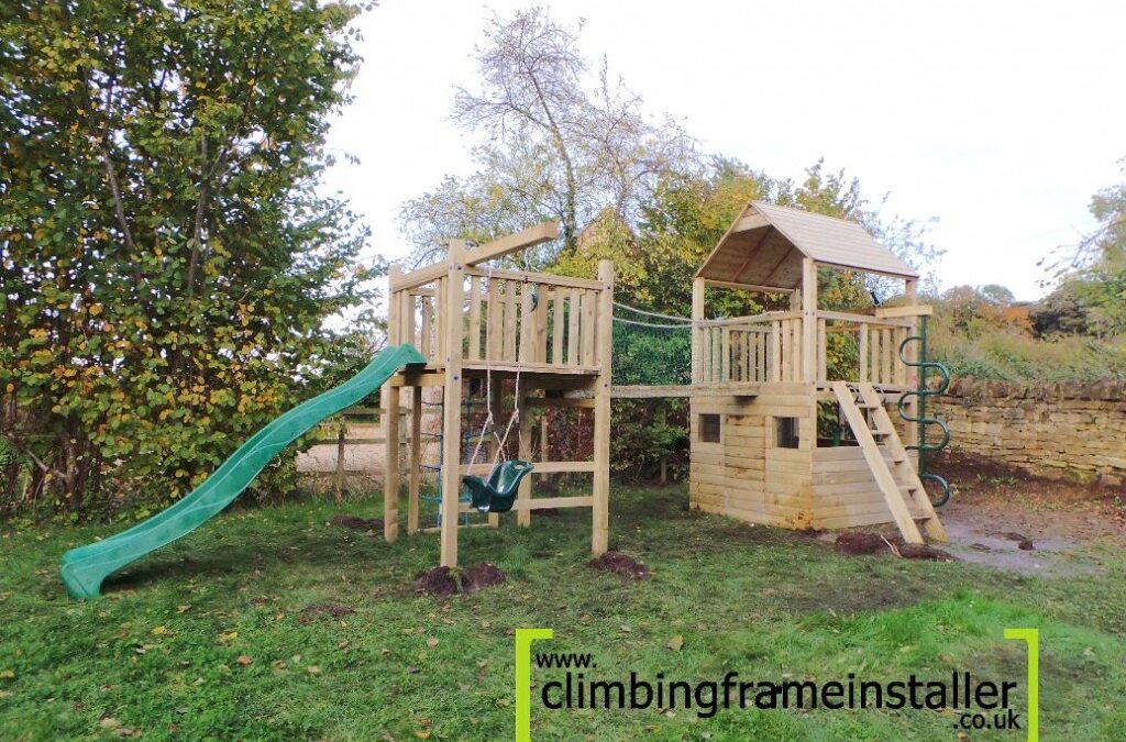 PlayCrazy Double Tower Climbing Frame Custom Build