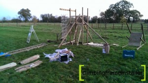 Action Twin Tower Monmouth Climbing Frame  Climbing Frame Erection