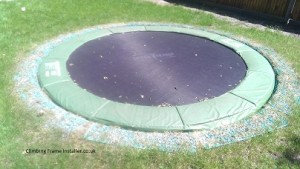 Sunken Childens Trampoline, Landscaped Garden