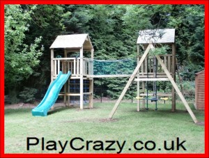 Play Crazy Double Tower Climbing Frame