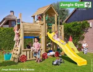 The Jungle Gym Mansion Train Climbing Frame