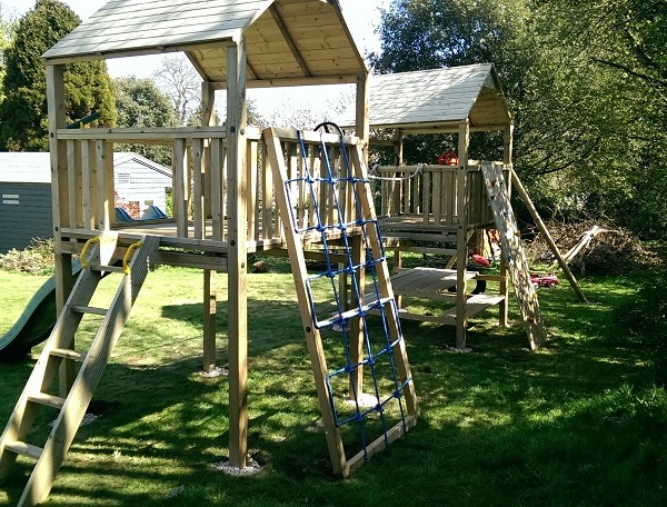 The Baloo Double Tower Climbing Frame from Play Crazy