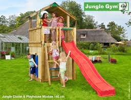 The Jungle Gym ‘Chalet Playhouse 2 Swing’ Climbing Frame