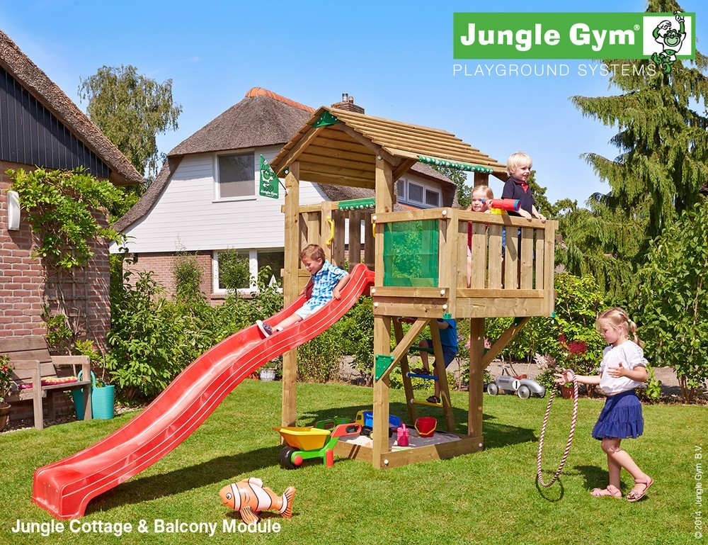 The Jungle Gym Cottage Balcony Climbing Frame