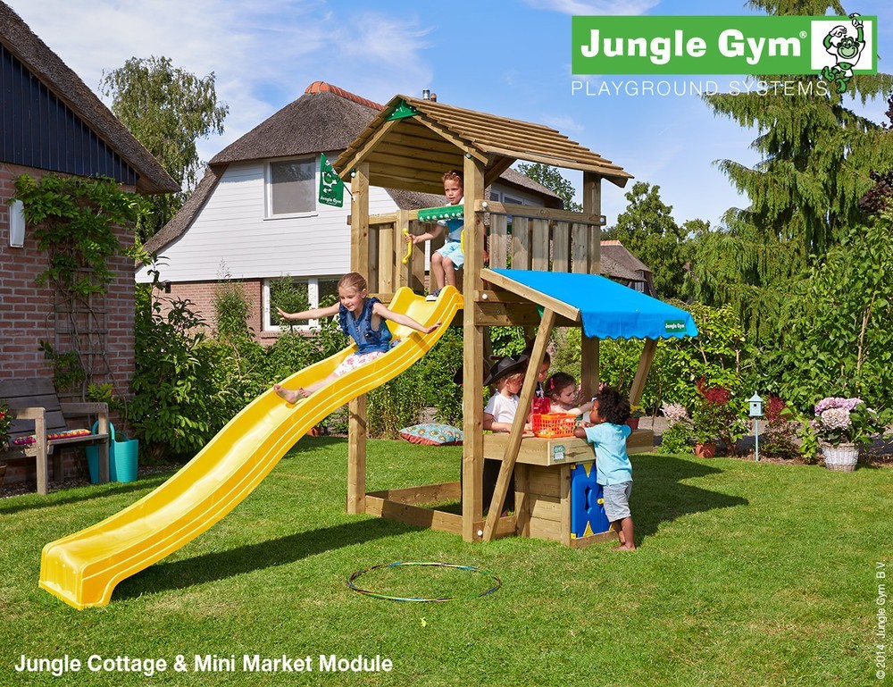 The Cottage Mini Market Climbing Frame from Jungle Gym
