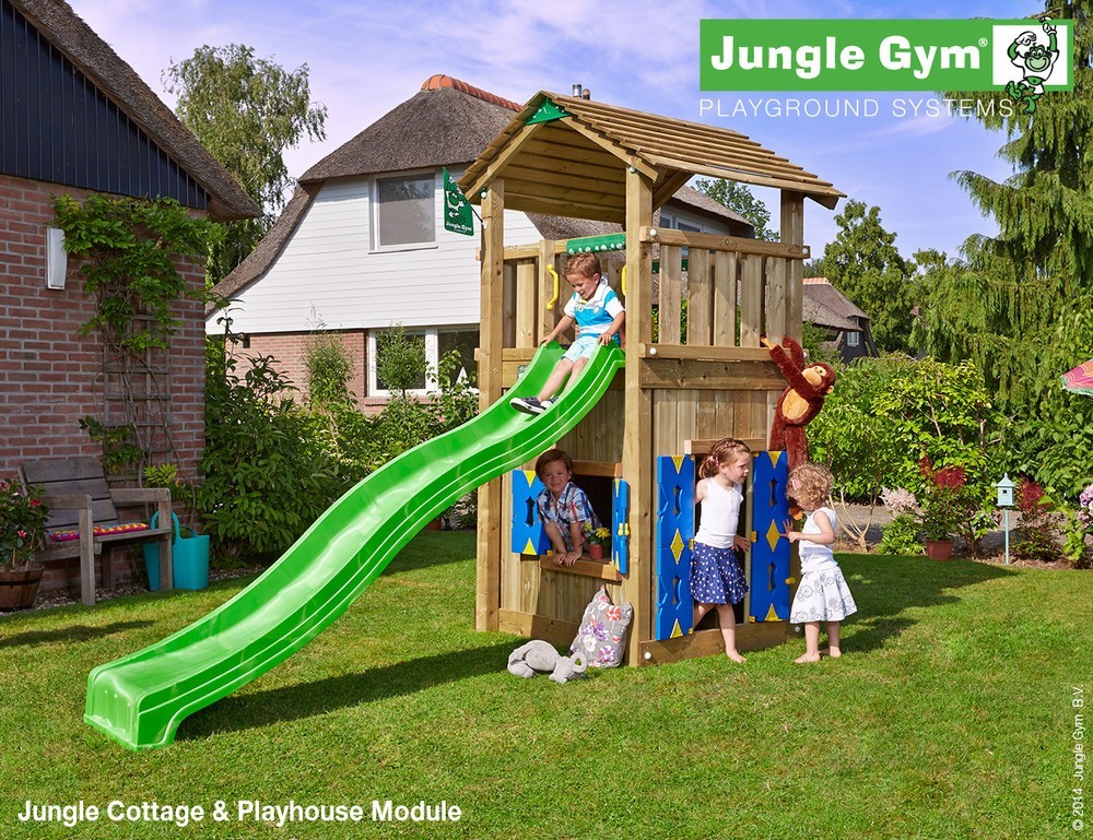 The Jungle Gym Cottage Playhouse Climbing Frame