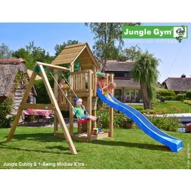 The Jungle Gym Cubby 1-Swing X’tra Climbing Frame