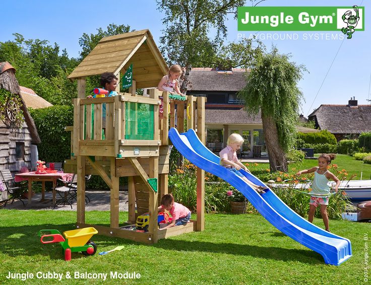 The Jungle Gym Cubby Balcony Climbing Frame