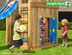 Jungle Gym Lodge Playhouse Climbing Frame 