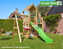 The Jungle Gym Mansion 1 Swing X’tra Climbing Frame