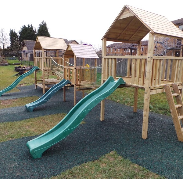 The Play Crazy Scar Triple Tower Climbing Frame