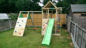 Jungle Gym Lodge Climb X'tra Climbing Frame 