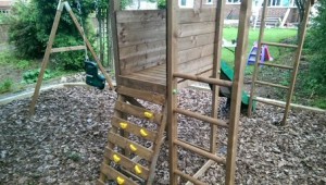 Dunster House MonkeyFort Woodland Climbing Frame 