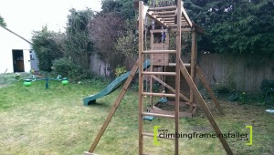 Dunster House Maxi Fort Frontier Climbing Frame 