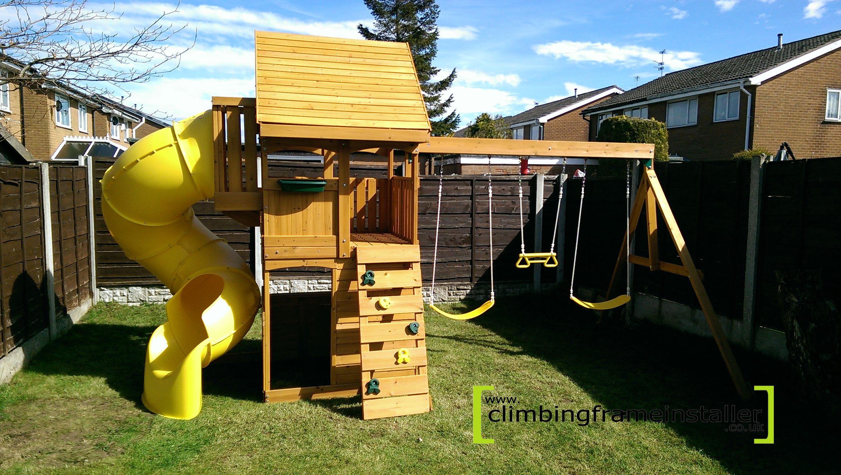 The Selwood Grandview Climbing Frame with Tube Slide