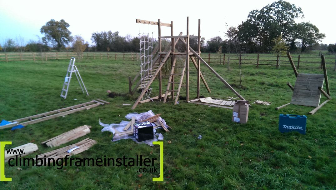 The Action Monmouth Twin Towers Climbing Frame