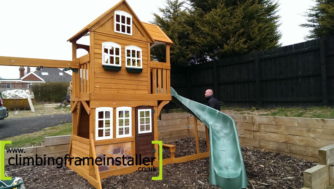 The Selwood Stonefield Lodge Climbing Frame