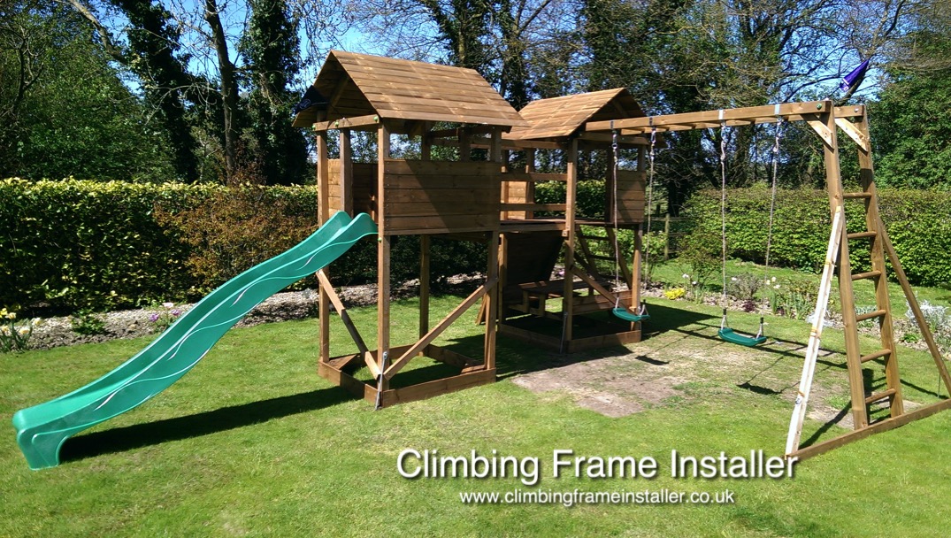 The Dunster House MegaFort Mountain Climbing Frame - Climbing Frame  Installer