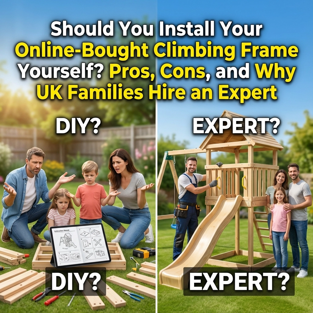Should You Install Your Online-Bought Climbing Frame Yourself? Pros, Cons, and Why UK Families Hire an Expert