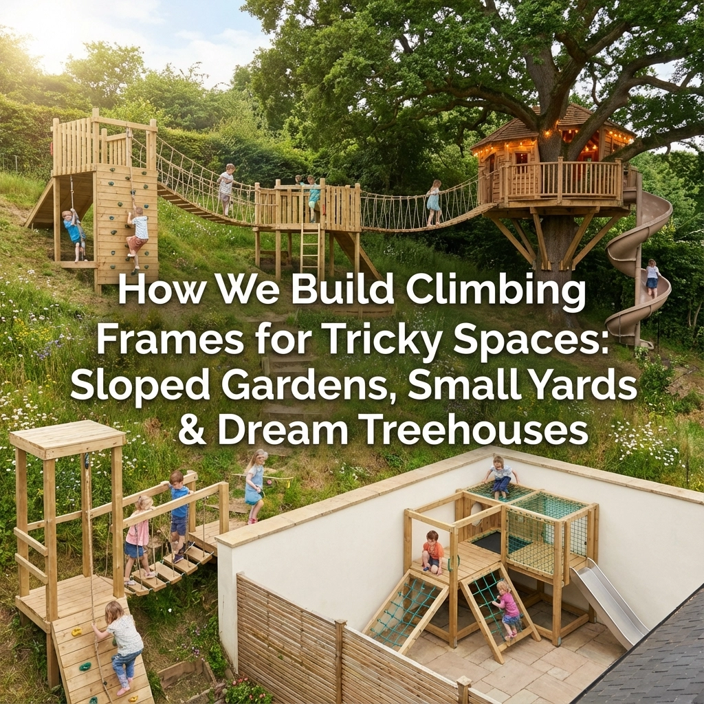 How We Build Climbing Frames for Tricky Spaces: Sloped Gardens, Small Yards & Dream Treehouses